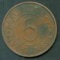 MAURITIUS 5 CENTS 1971 - Laura8403 - Mauricio