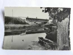 CPSM 72 Sarthe - CONNERE - Pont De Chemin De Fer Sur L'Huisne - Photographie Véritable - Connerre