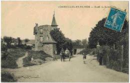 CORMEILLES EN PARISIS : " Route De Sartrouville " - Attelage De Chevaux Et 5 Personnes - Cormeilles En Parisis