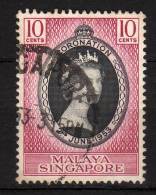 SINGAPORE - 1953 YT 27 USED - Singapour (...-1959)