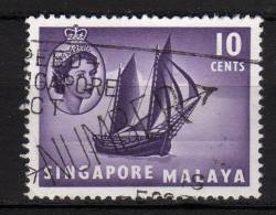 SINGAPORE - 1955 YT 34 USED - Singapur (...-1959)