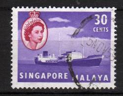 SINGAPORE - 1955 YT 38 USED - Singapour (...-1959)
