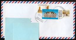 Enveloppe, Direction Canada - France (2012), 3 Timbres, Meilleurs Voeux, Toronto, Cachet Madigan Plaza PU... - Cartas & Documentos