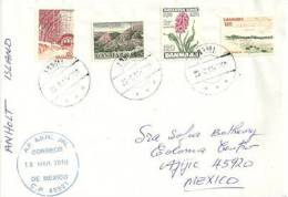 DANEMARK. Lettre Postée De L´île Danoise De ANHOLT ( Détroit Du Cattégat ) Adressée Au Mexique - Briefe U. Dokumente