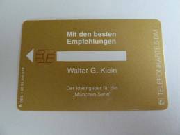 GERMANY - MINT - ODS 09 92 200 DPR - Walter G Klein - 6DM - Low Issue - RR - O-Series : Séries Client