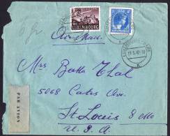 1948  Lettre Avion Pour Les USA  Poste Aérienne 6 Fr Et Princesse Charlelotte 3½ F Belle étiquette «Par Avi - Storia Postale