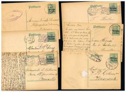 O041 - Lot De 6 Cartes 1 Occupation/Gouvernement Général 1 Oblitérées - German Occupation