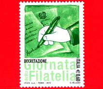 Nuovo - MNH - ITALIA - 2012 - Giornata Della Filatelia - 0,60 € • Decretazione - 2011-20: Neufs