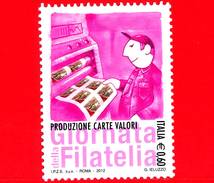Nuovo - MNH - ITALIA - 2012 - Giornata Della Filatelia - 0,60 € • Produzione Carte Valori - 2011-20: Nieuw/plakker