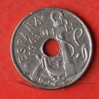 SPAIN  50  CENTS  1963 65   KM# 777  -    (1650) - 50 Céntimos