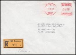 Austria 1982, Stampless  Registred Cover W./ Red Postmark - Covers & Documents