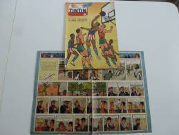 JOURNAL TINTIN 1955 N°43  GRATON  HARLEM GLOBE TROTTERS - Tintin