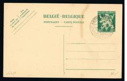 C663 - Carte N° 137 NF Oblitérée Antwerpen Postzegeltentoonstelling 21/07/1945 - Cartes Postales 1934-1951