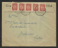 Portugal Lettre 1943 Cachet Ambulância Postal Sul II Ambulance Postal  TPO Cover - Postmark Collection