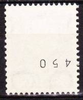 1953 Koningin Juliana (en Profil) 45 Cent Grijsblauw Met Kopstaand Rolnummer 450 NVPH 627 R Postfris - Unused Stamps