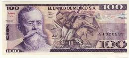 BILLET # MEXIQUE # 100 PESOS # CIEN PESOS # 1982 # V. CARRANZA - Mexiko