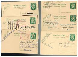 C668 - Lot De 6 Cartes N° 137 FN Et NF Oblitérées - Tarjetas 1934-1951