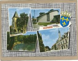77  VILLEPARISIS  4  VUES  +  BLAZON     (La Mairie  La Nouvelle  Eglise  L  Etang  ) - Villeparisis