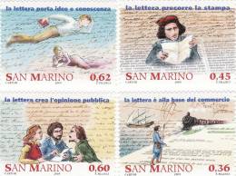 P - 2005 San Marino - Storia Della Posta - La Lettera - Unused Stamps