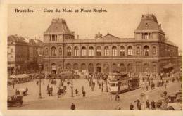 CPA Bruxelles - Schienenverkehr - Bahnhöfe