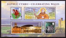 GREAT BRITAIN 2009, CELEBRATING WALES Minisheet** - Hojas Bloque