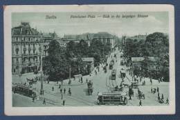 CP BERLIN - POSTDAMER PLATZ - BLICK IN DIE LEIPZIGER STRASSE - SCHNABEL BERLIN-TREPTOW Nr 121 - TRAMWAY - Treptow