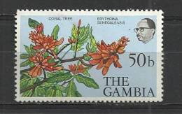 GAMBIA 1977 - FLOWERS 50 - MH MINT HINGED - Gambie (1965-...)