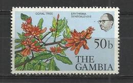 GAMBIA 1977 - FLOWERS 50 - MH MINT HINGED - Gambia (1965-...)