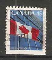 Canada  1995  Definitives; Flag 16 X 20 Mm  (o) P.13.75 X 13.25 - Single Stamps