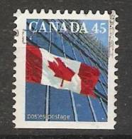 Canada  1995  Definitives; Flag 16 X 20 Mm  (o) P.13.75 X 13.25 - Single Stamps