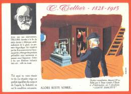 Buvard  "  Homme Celebre - Tellier 1928 - 1913  "  Inventeur De L'industrie Du Froid - H