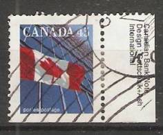 Canada  1995  Definitives; Flag 17 X 21 Mm  (o) P.13.75 X 13.25 - Postzegels