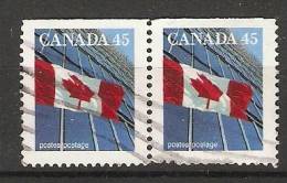 Canada  1995  Definitives; Flag 17 X 21 Mm  (o) P.13.75 X 13.25 - Sellos (solo)