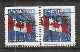 Canada  1995  Definitives; Flag 17 X 21 Mm  (o) P.13.75 X 13.25 - Timbres Seuls