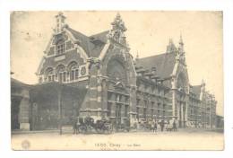 CINEY - La Gare - Station - Statie   - Cachet Censure Allemande Au Dos.(Y257)o3 - Ciney