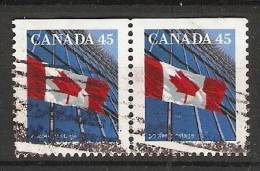 Canada  1995  Definitives; Flag 17 X 21 Mm  (o) P.13.75 X 13.25 - Sellos (solo)