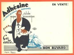 Buvard  "  Adhesine - La Colle Blanche Parfumee  " - Cartoleria