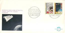 ECS Esa 1er Jour Enveloppe Illustrée Oblitérée GRAVENHAGE Le 17/581983 - Europe