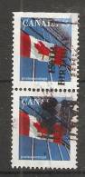 Canada  1995  Definitives; Flag 17 X 21 Mm  (o) P.13.75 X 13.25 - Single Stamps
