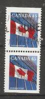 Canada  1995  Definitives; Flag 17 X 21 Mm  (o) P.13.75 X 13.25 - Postzegels