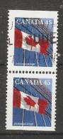 Canada  1995  Definitives; Flag 17 X 21 Mm  (o) P.13.75 X 13.25 - Timbres Seuls