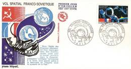 VOL FRANCO SOVIETIQUE  1er Jour Enveloppe Illustrée PARIS 4/3/1989 - Europe