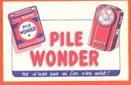 Buvard  "  Pile Wonder - Type Batri  " - Batterien