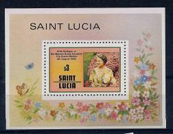 Lot 46 - B 11 - Ste Lucie ** Bloc N° 23 - Ann. De La Reine-mère Elizabeth - St.Lucie (1979-...)