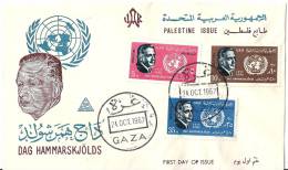 FDC - PALESTINA Met Afstempeling GAZA 24/10/1962 - Palestina