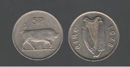 IRLANDA - IRELAND -   5 Pence 1978  KM22 - Irlanda