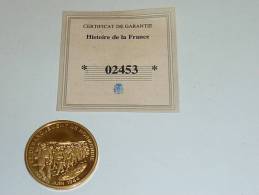 MONNAIE -  HISTOIRE DE FRANCE - LE DEBARQUEMENT DE NORMANDIE 6 JUIN 1944 + Certificat - Militaire Médaille - Commémoratives