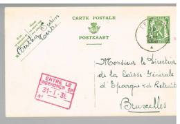 C704 - Carte N° 112 Oblitérée Tertre - Cartes Postales 1934-1951