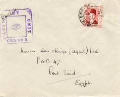 Egypt 1945 Censored Cover - Cartas & Documentos
