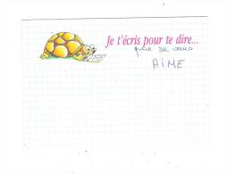 Illustration S. DESSERT - Je T´écris Pour Te Dire ..... TORTUE Turtle Humanisée Lunettes - - Schildpadden